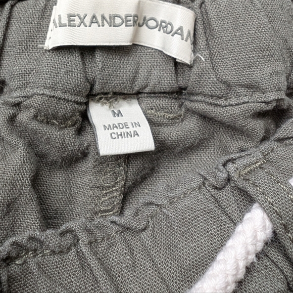 Alexander Jordan Short Green Pull On Drawstring Belt Mid Rise Coastal Medium - Picture 9 of 9